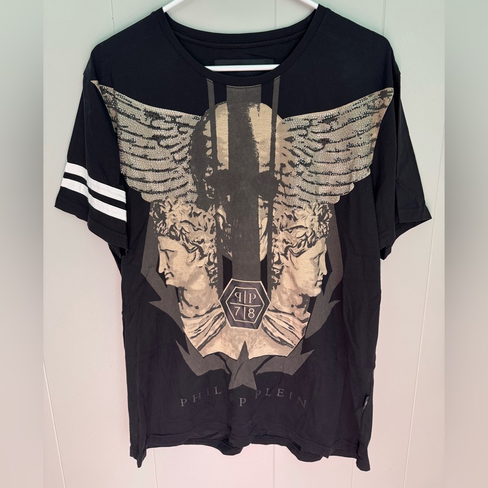 Philipp Plein Skull Greek God T-Shirt